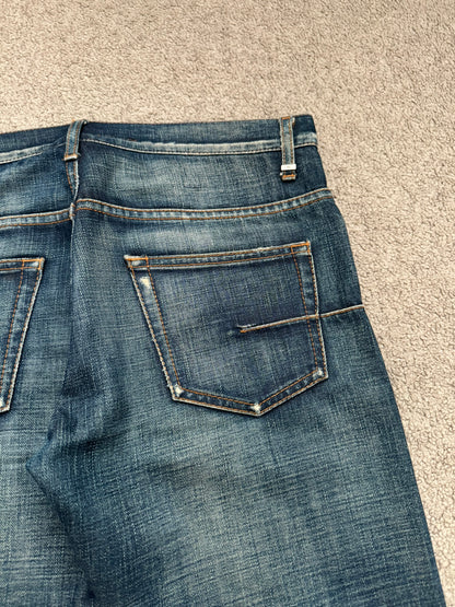 AW06 Dior Homme by Hedi Slimane Dust Wash Distressed Denim Jeans