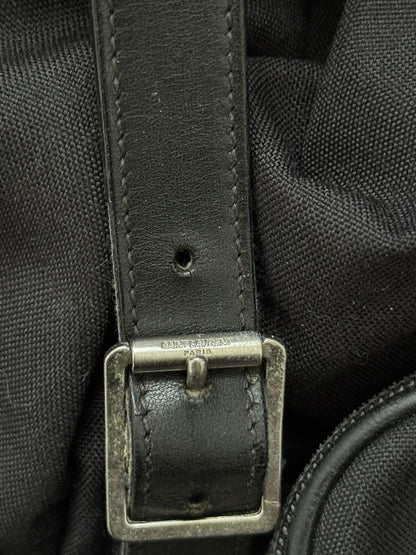 FW16 Saint Laurent by Hedi Slimane Canvas/Leather City Backpack