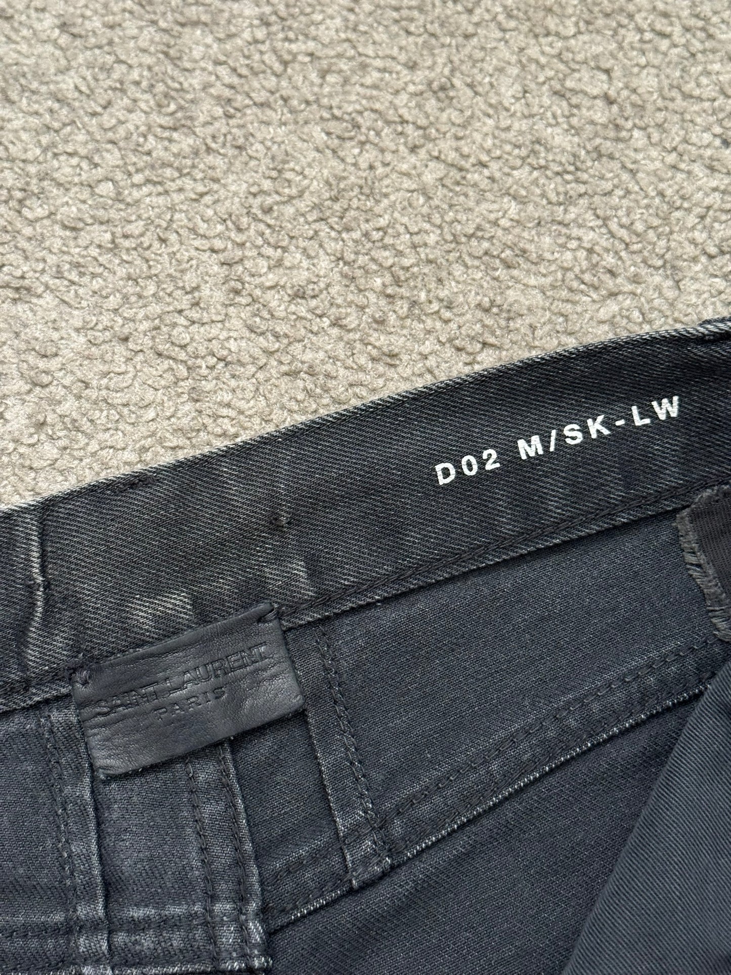 Saint Laurent by Hedi Slimane Black D02 Skinny Denim Jeans