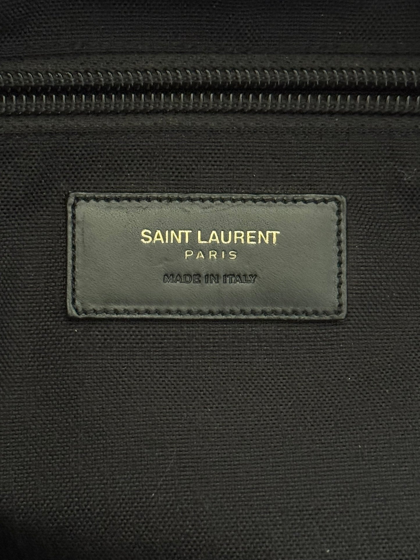 FW16 Saint Laurent by Hedi Slimane Canvas/Leather City Backpack