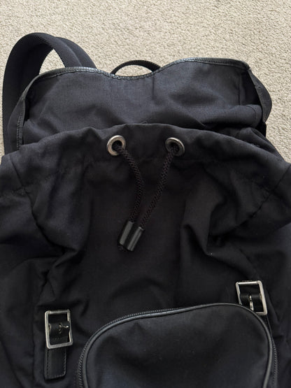 FW16 Saint Laurent by Hedi Slimane Canvas/Leather City Backpack