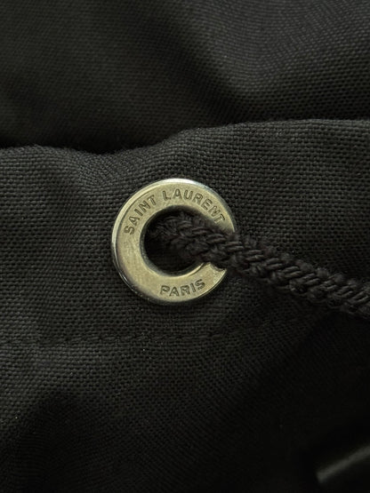 FW16 Saint Laurent by Hedi Slimane Canvas/Leather City Backpack