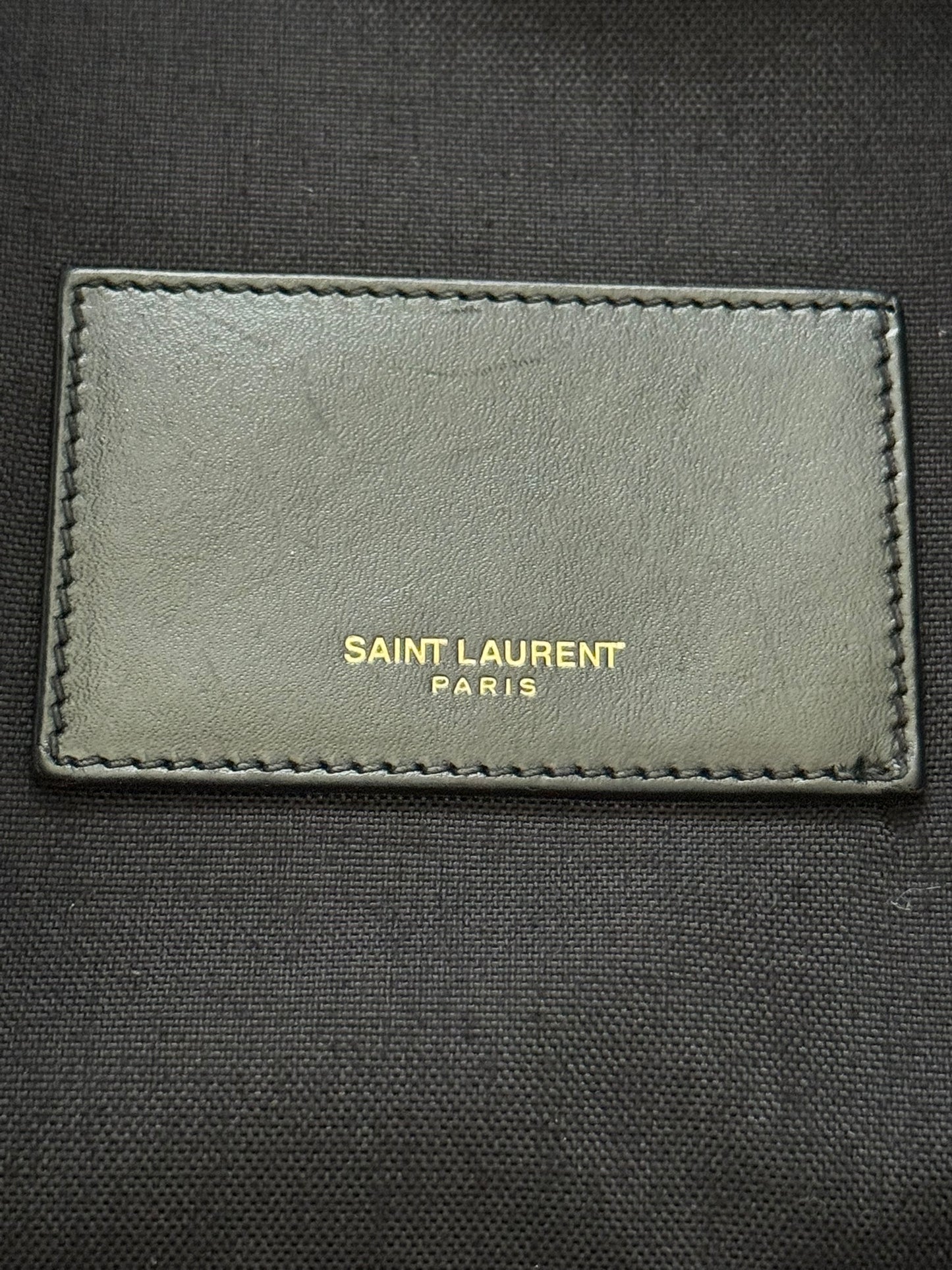 FW16 Saint Laurent by Hedi Slimane Canvas/Leather City Backpack