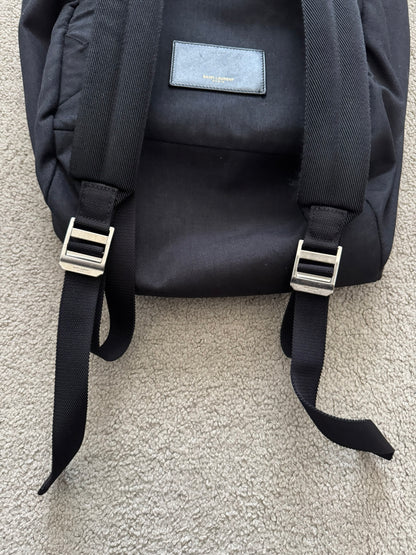 FW16 Saint Laurent by Hedi Slimane Canvas/Leather City Backpack