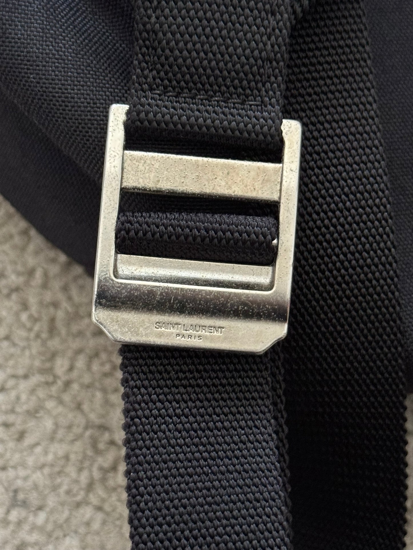 FW16 Saint Laurent by Hedi Slimane Canvas/Leather City Backpack