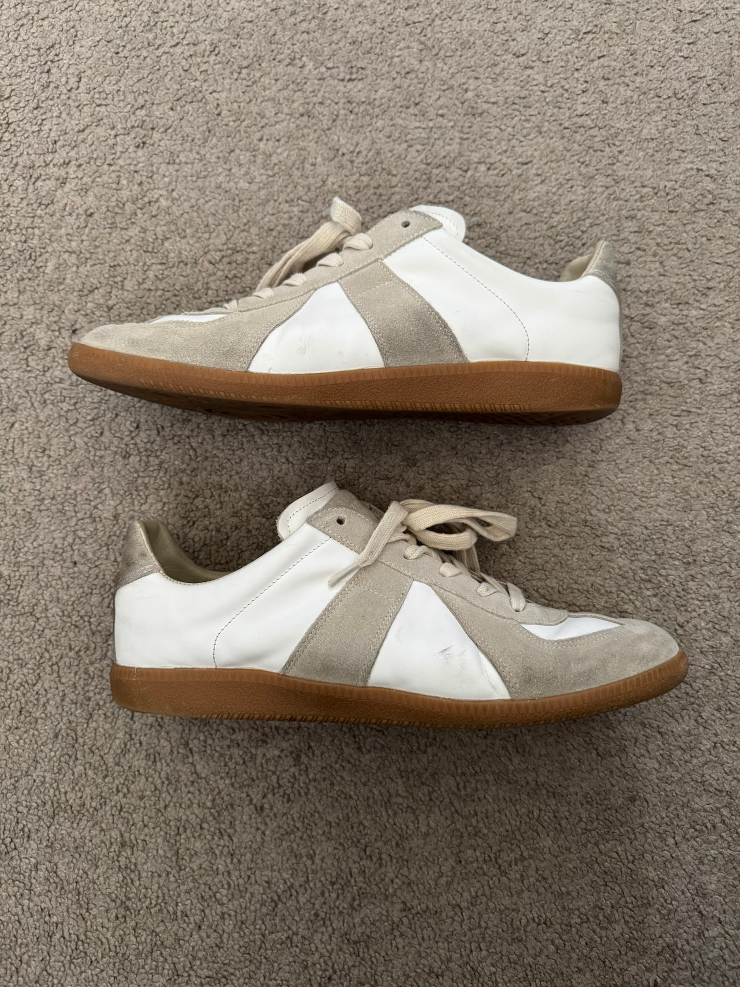 Maison Margiela Replica White/Gum GAT Low Top Sneakers