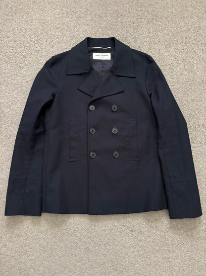 SS13 Saint Laurent by Hedi Slimane Short Peacoat