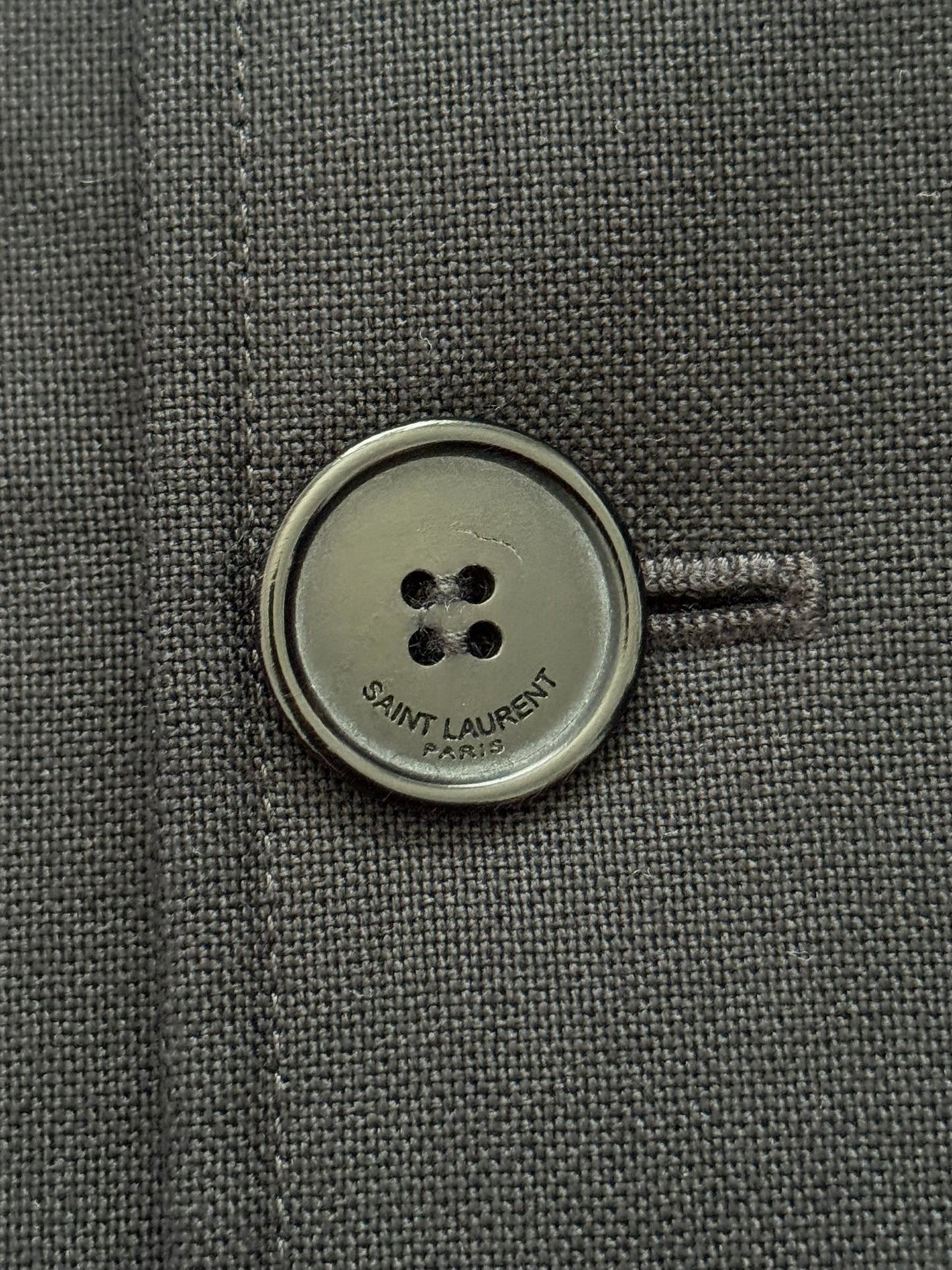 SS13 Saint Laurent by Hedi Slimane Short Peacoat