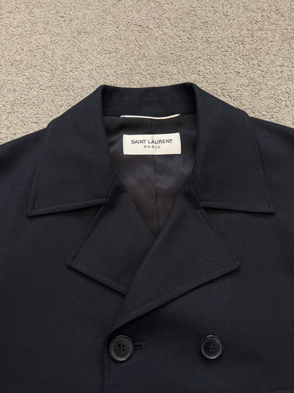 SS13 Saint Laurent by Hedi Slimane Short Peacoat