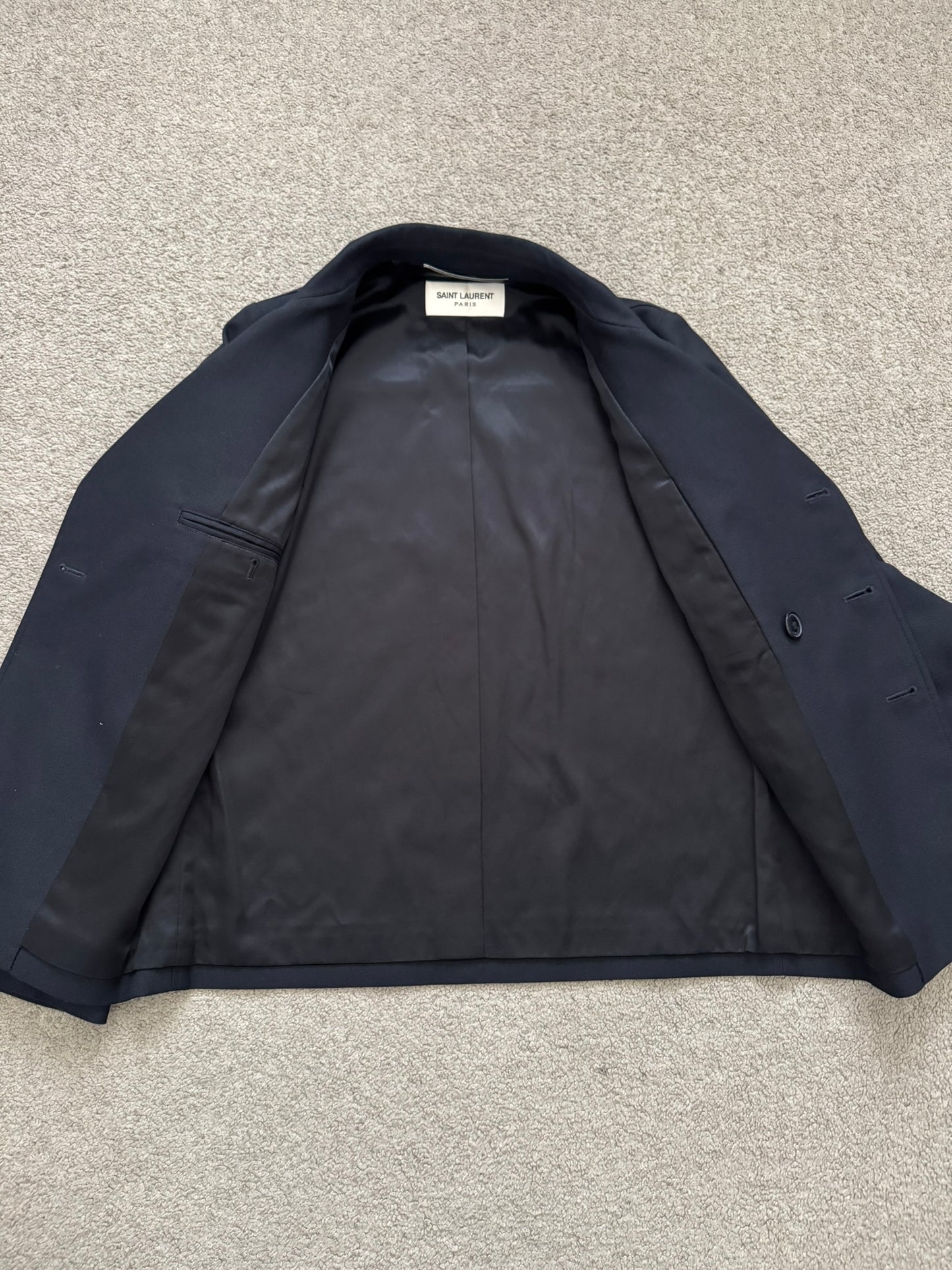 SS13 Saint Laurent by Hedi Slimane Short Peacoat