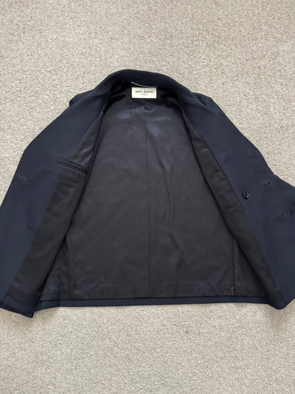 SS13 Saint Laurent by Hedi Slimane Short Peacoat