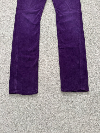 FW18 Saint Laurent Paris Purple D02 Corduroy Jeans