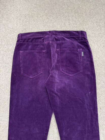 FW18 Saint Laurent Paris Purple D02 Corduroy Jeans