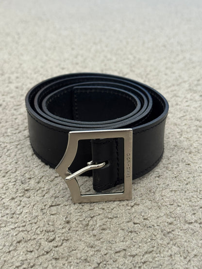 SS10 Dior Homme by Kris Van Assche Black D-Point Belt