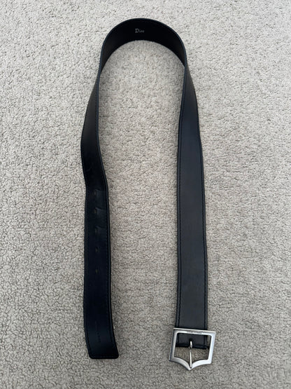 SS10 Dior Homme by Kris Van Assche Black D-Point Belt