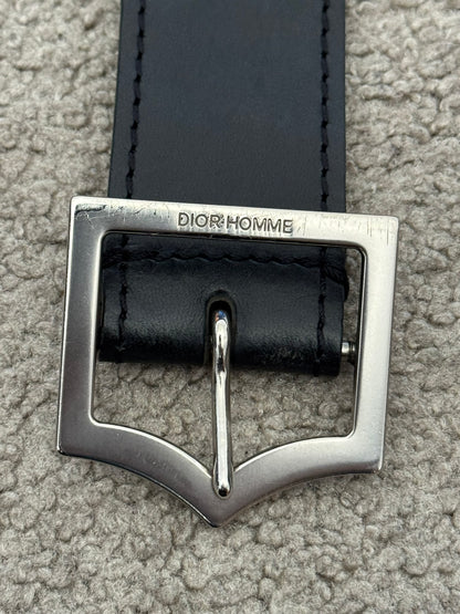 SS10 Dior Homme by Kris Van Assche Black D-Point Belt