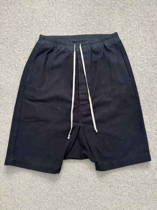 FW19 Rick Owens Mainline "Larry" Cotton Flannel Pods Shorts