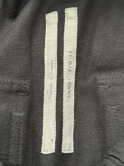 FW19 Rick Owens Mainline "Larry" Cotton Flannel Pods Shorts