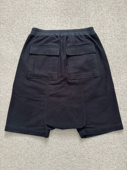 FW19 Rick Owens Mainline "Larry" Cotton Flannel Pods Shorts