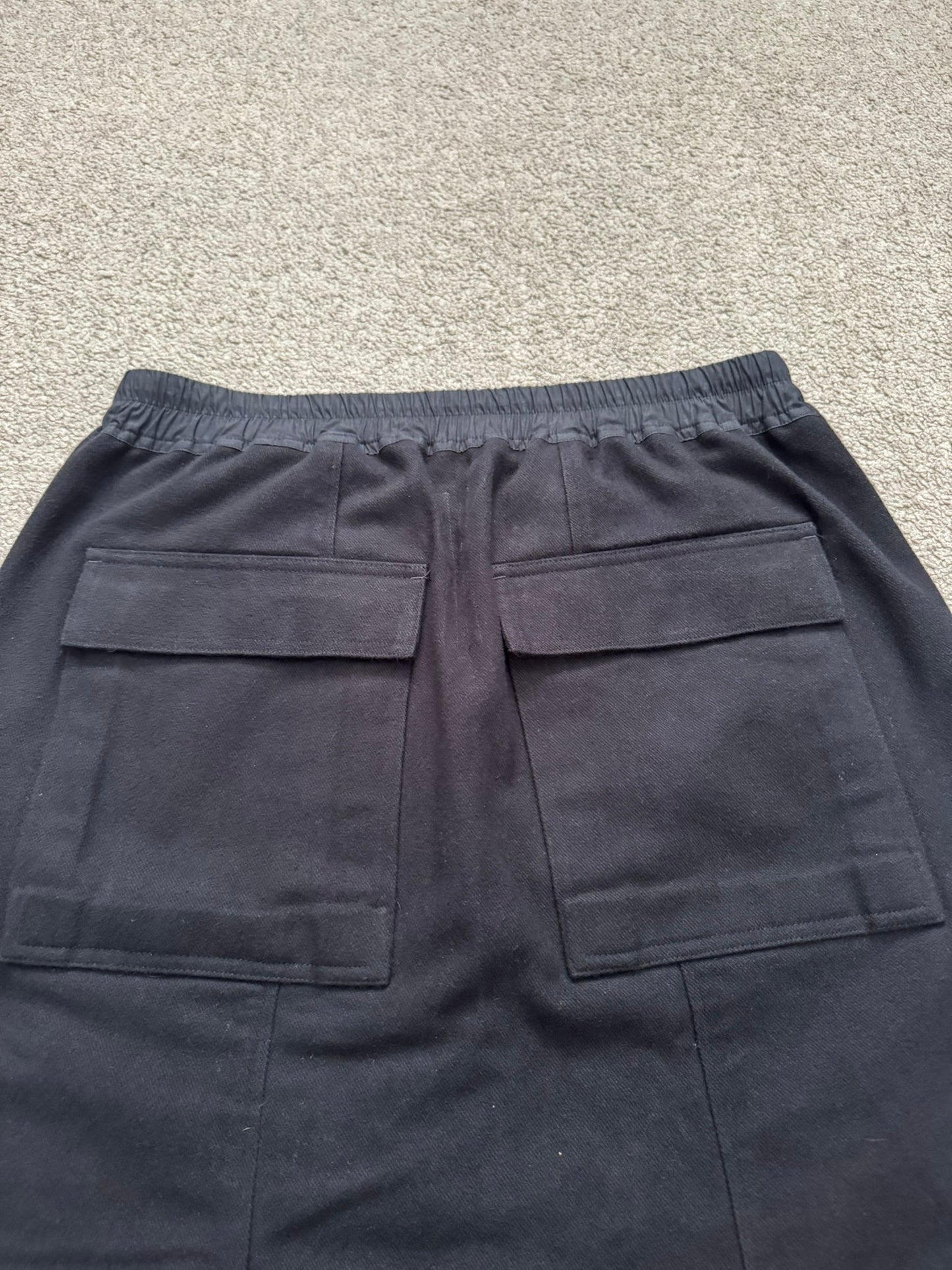 FW19 Rick Owens Mainline "Larry" Cotton Flannel Pods Shorts