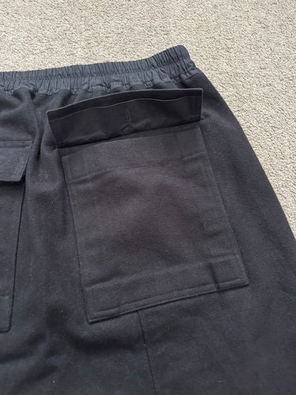 FW19 Rick Owens Mainline "Larry" Cotton Flannel Pods Shorts