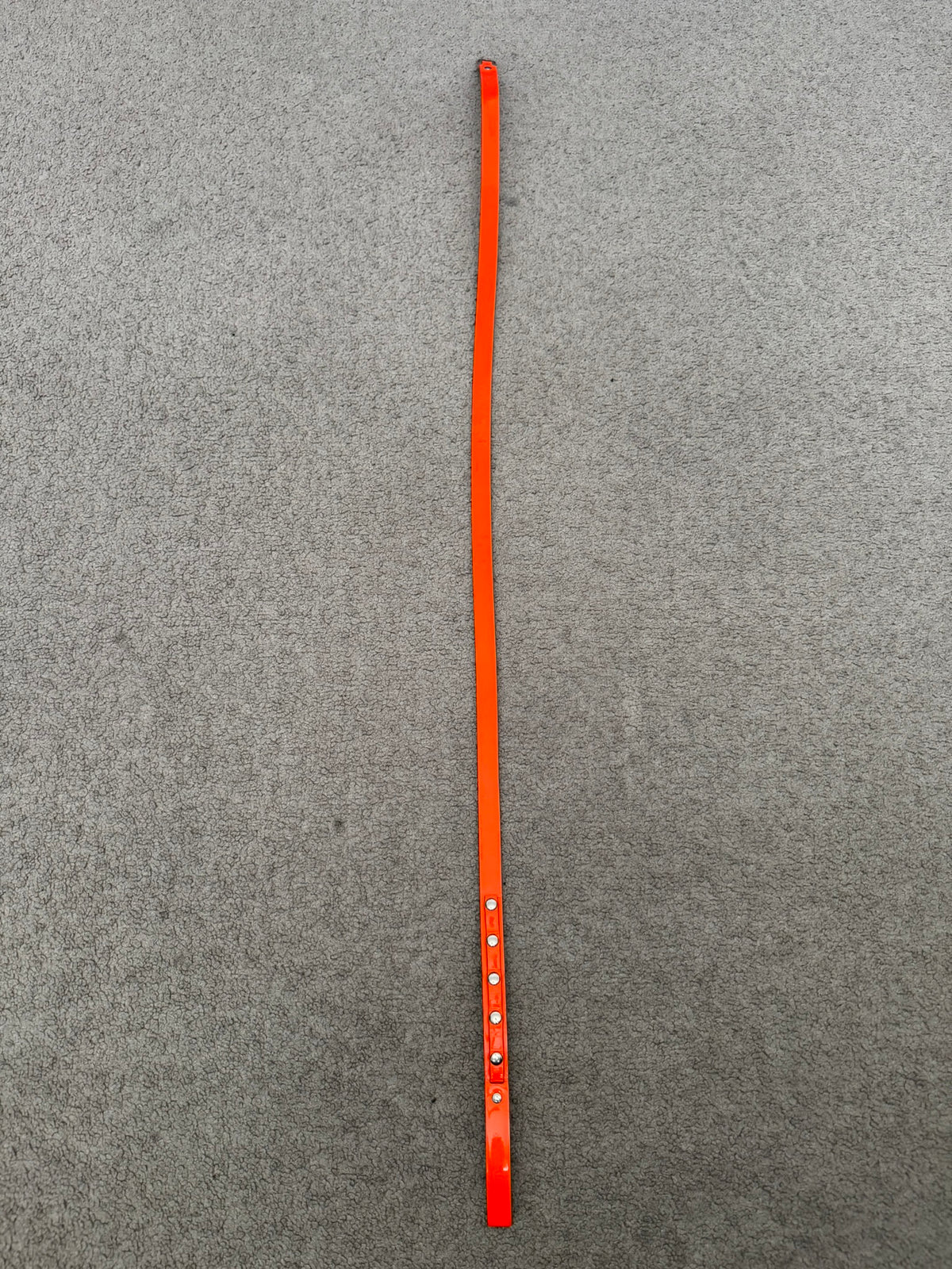 AW03 Dior Homme by Hedi Slimane "Luster" Orange Patent Leather Snap Button Belt