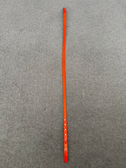 AW03 Dior Homme by Hedi Slimane "Luster" Orange Patent Leather Snap Button Belt