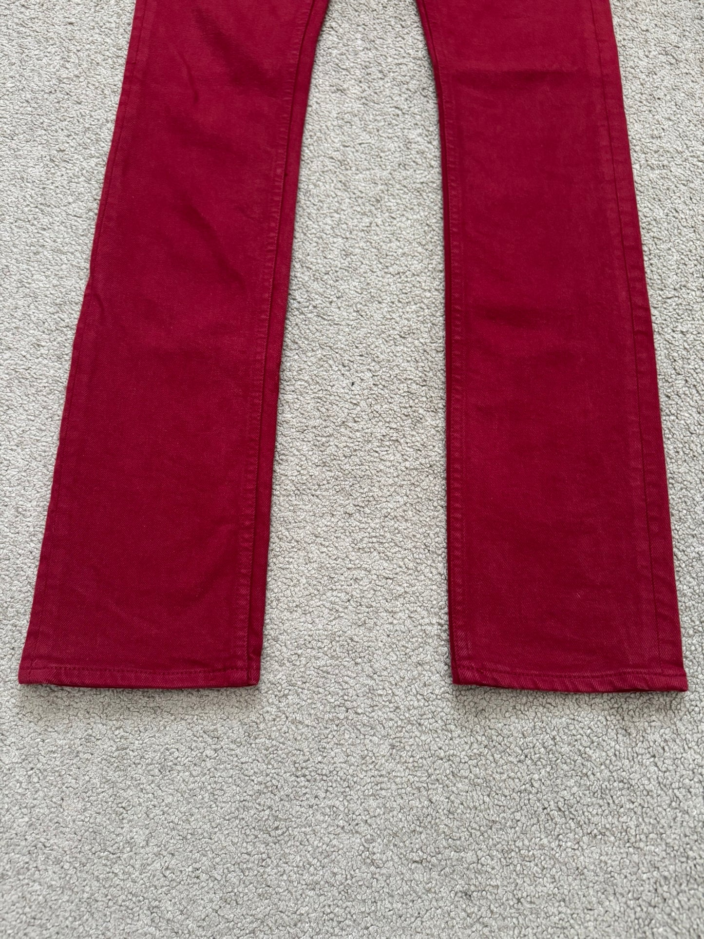 Isamu Katayama Backlash Red Skinny Denim Jeans