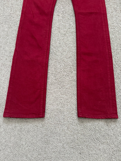 Isamu Katayama Backlash Red Skinny Denim Jeans