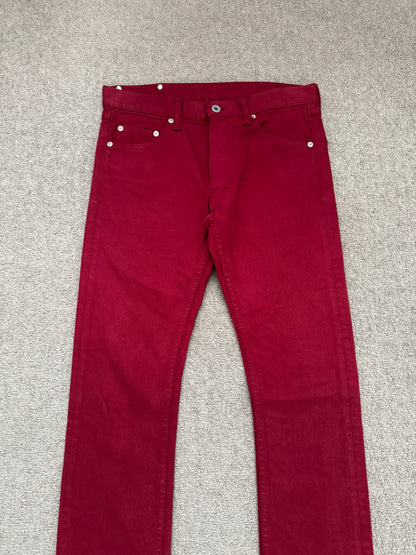 Isamu Katayama Backlash Red Skinny Denim Jeans