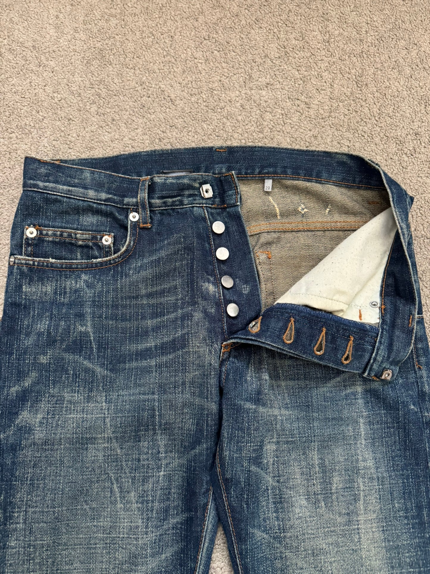 SS07 Dior Homme by Hedi Slimane "Find Again" Denim Jeans