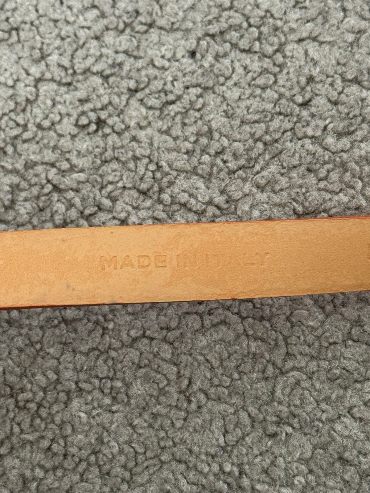 AW03 Dior Homme by Hedi Slimane "Luster" Orange Patent Leather Snap Button Belt