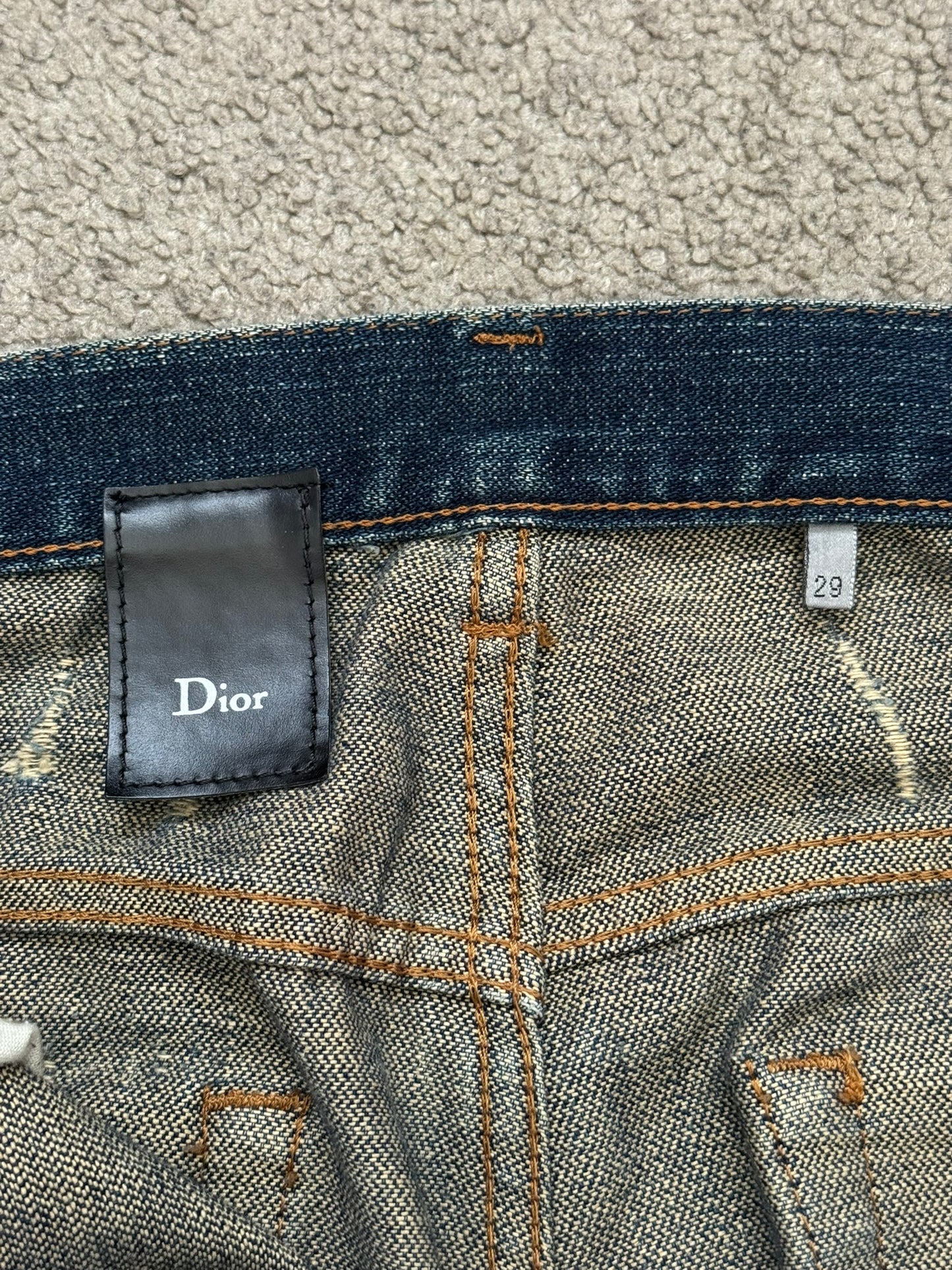 SS07 Dior Homme by Hedi Slimane "Find Again" Denim Jeans