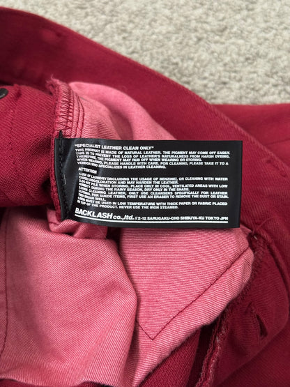 Isamu Katayama Backlash Red Skinny Denim Jeans