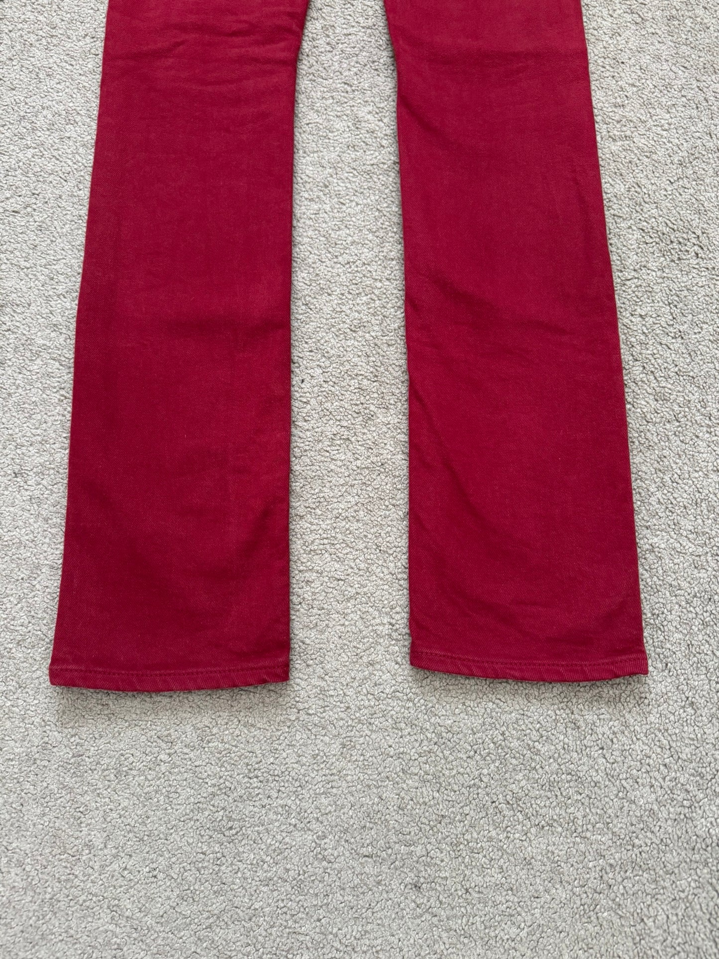 Isamu Katayama Backlash Red Skinny Denim Jeans