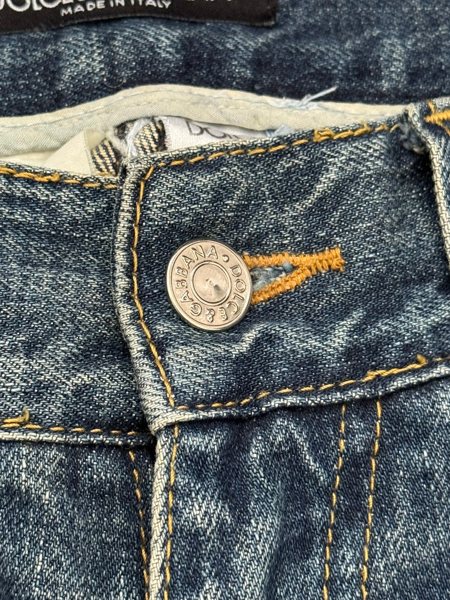 Dolce & Gabbana Faded Dust Washed Blue Denim Jeans