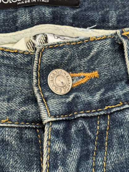 Dolce & Gabbana Faded Dust Washed Blue Denim Jeans
