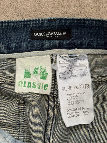 Dolce & Gabbana Faded Dust Washed Blue Denim Jeans