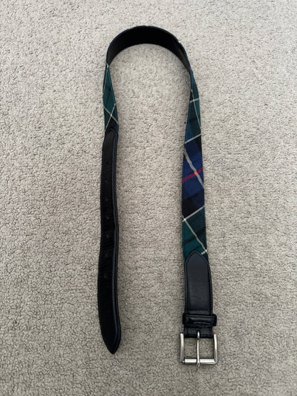 Comme Des Garcons Homme Tartan Leather Roller Belt