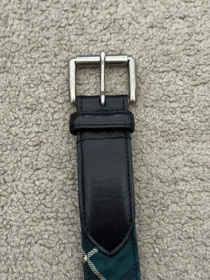 Comme Des Garcons Homme Tartan Leather Roller Belt