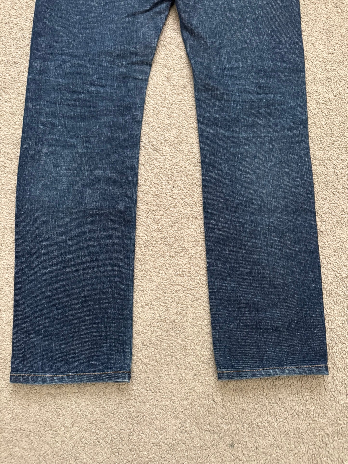 AW07 Dior Homme by Hedi Slimane Blue Indigo Raw Denim Jeans