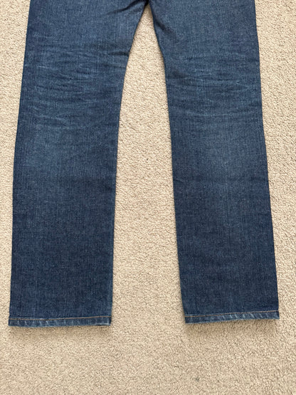 AW07 Dior Homme by Hedi Slimane Blue Indigo Raw Denim Jeans