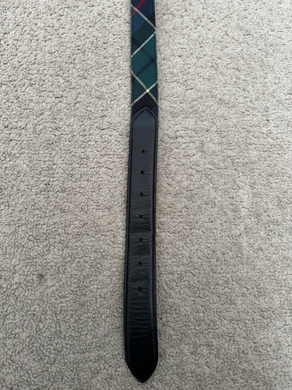 Comme Des Garcons Homme Tartan Leather Roller Belt