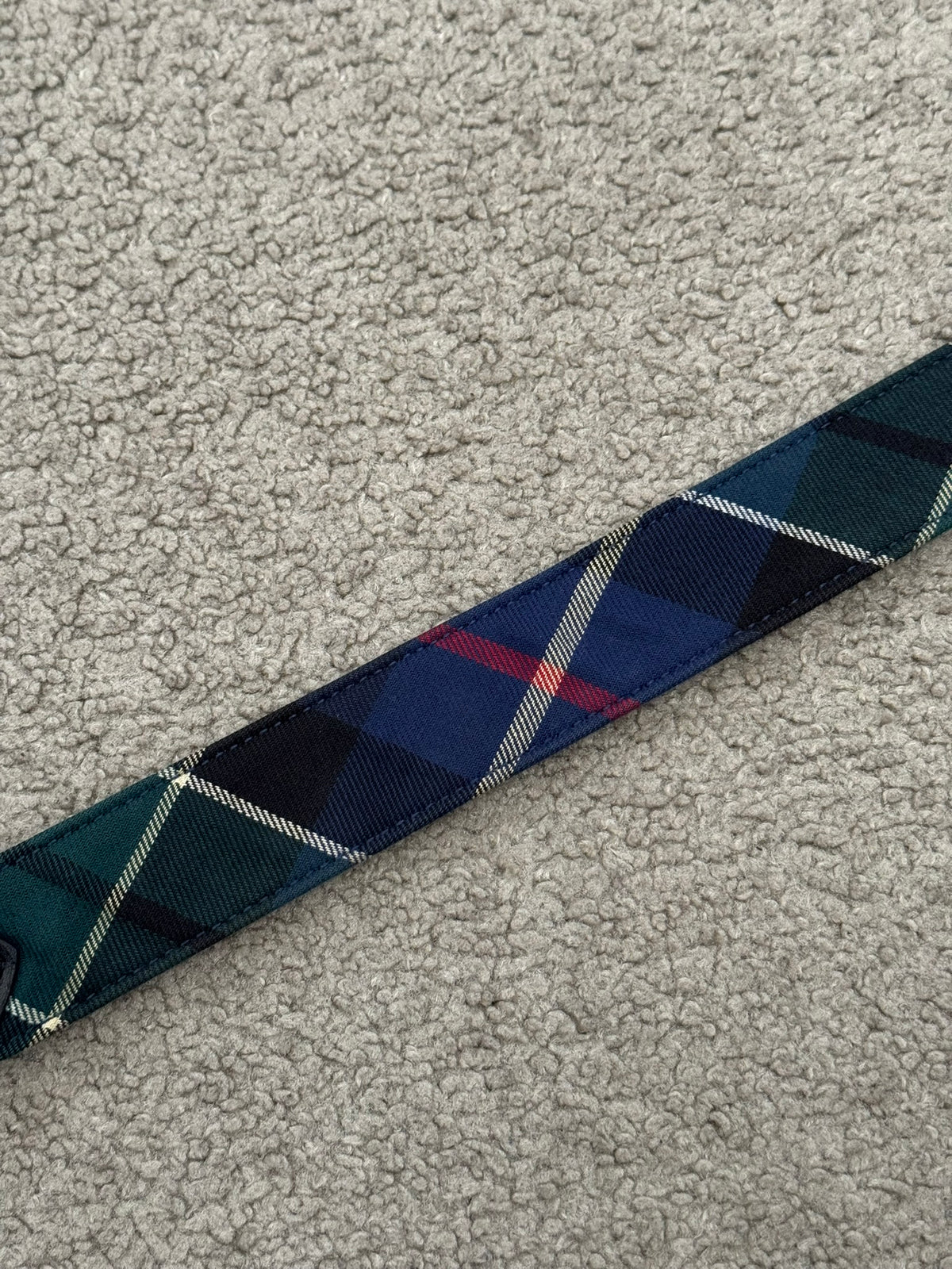 Comme Des Garcons Homme Tartan Leather Roller Belt