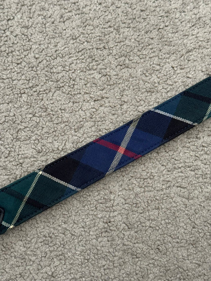 Comme Des Garcons Homme Tartan Leather Roller Belt