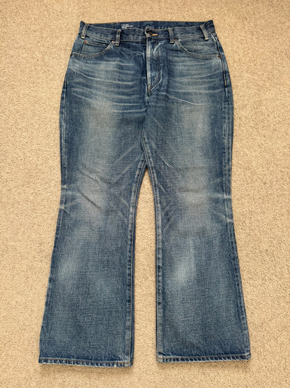 FW22 Celine by Hedi Slimane Dylan Dark Union Wash Flared Denim Jeans