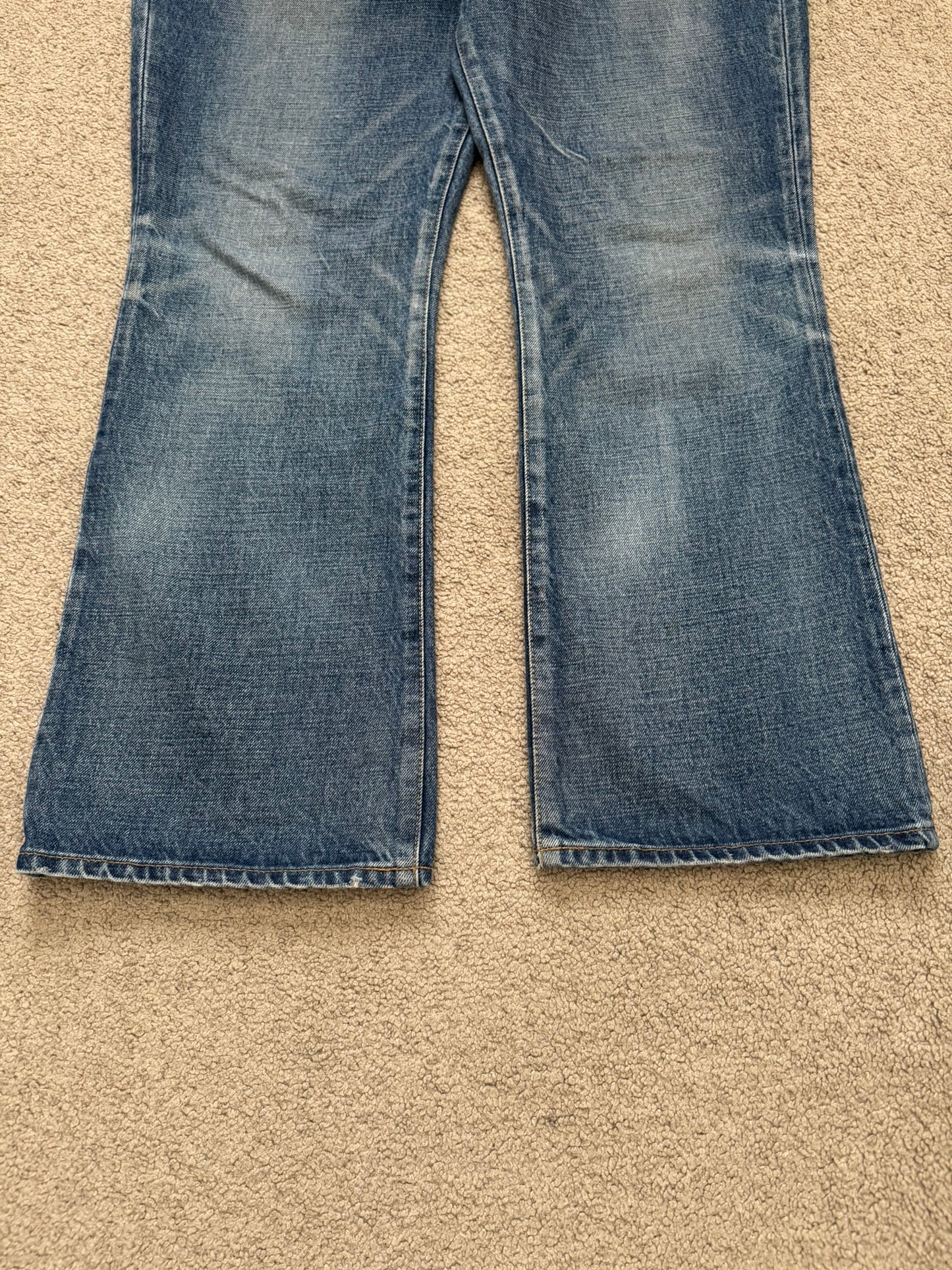 FW22 Celine by Hedi Slimane Dylan Dark Union Wash Flared Denim Jeans