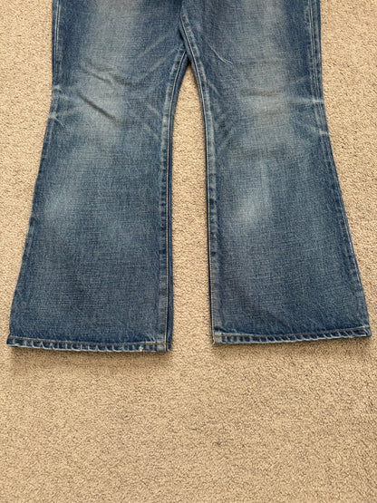 FW22 Celine by Hedi Slimane Dylan Dark Union Wash Flared Denim Jeans