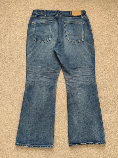 FW22 Celine by Hedi Slimane Dylan Dark Union Wash Flared Denim Jeans