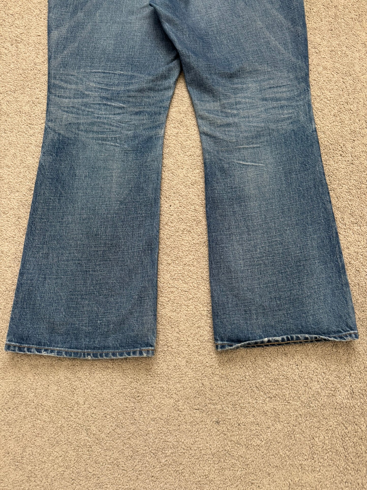 FW22 Celine by Hedi Slimane Dylan Dark Union Wash Flared Denim Jeans